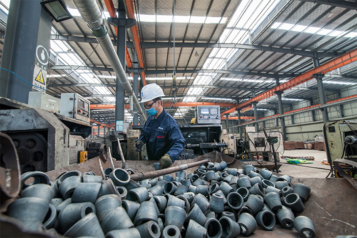 河源网架配件-锥头加工车间